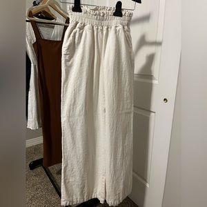 High Waist Linen Pants